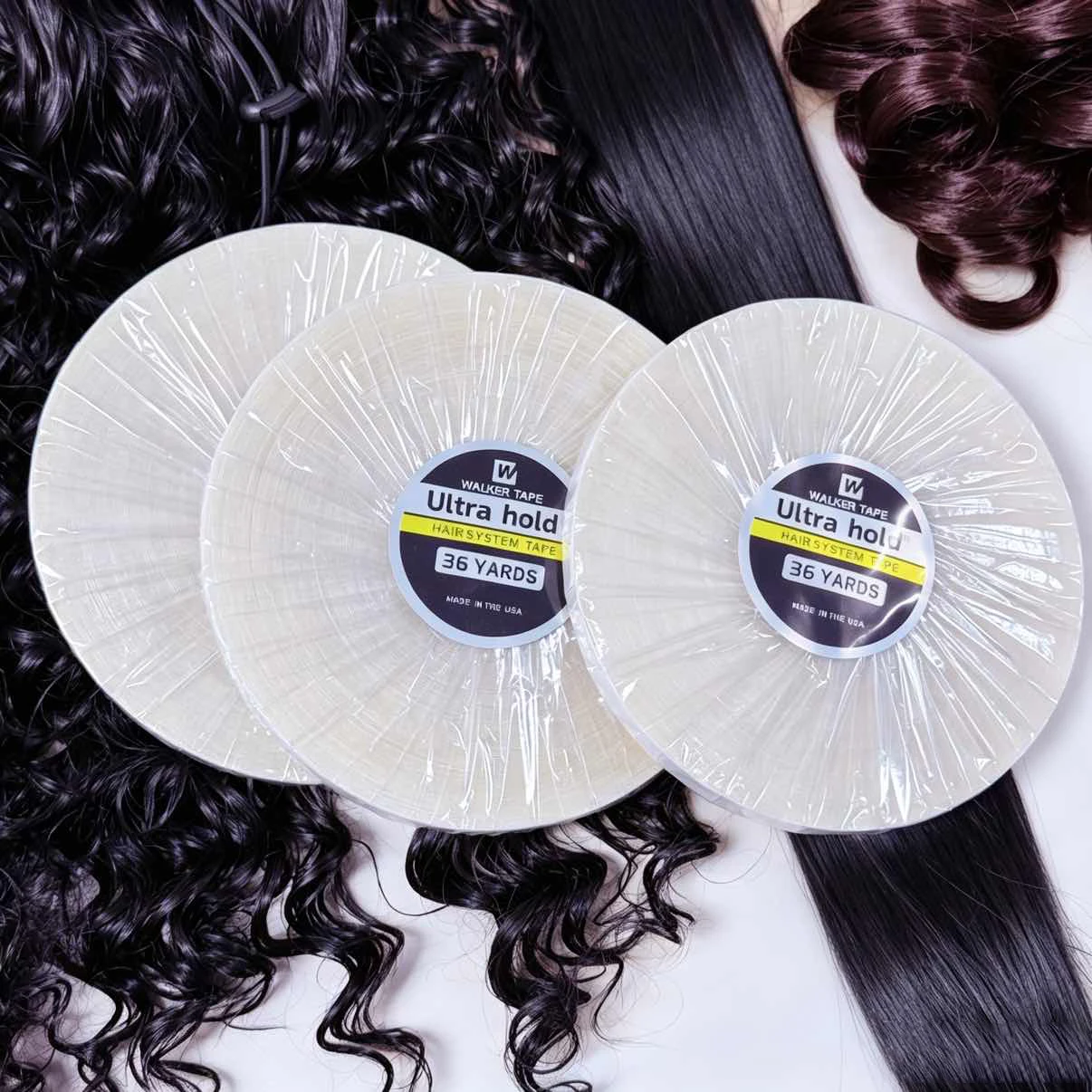 

White Ultra Hold Hair Double Sided Adhesives Tape For Hair Extension/Toupee/ Lace Wigs Adhesive Wig Tape 36yards
