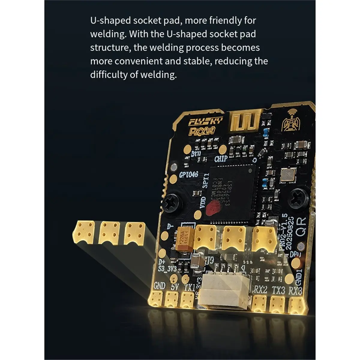 A72U ELRS 2.4GHz Diversity Receiver Dual T-Antennas 250mW Telemetry WiFi Update for Long-Range Drone Fixed-Wing Robot Boat