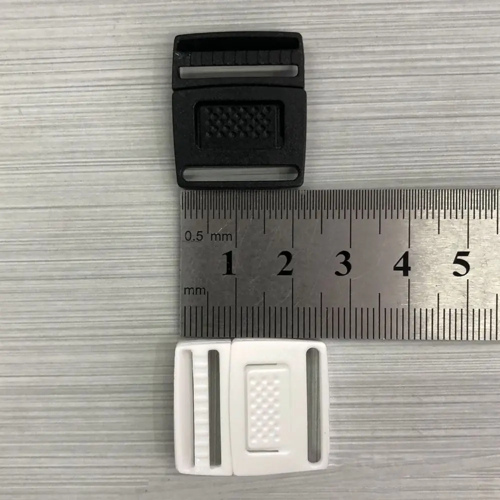 10pcs New Plastic Curved Buckle Lock Black&White Travel Bag Buckles Side Release Buckles Outdoor Tool