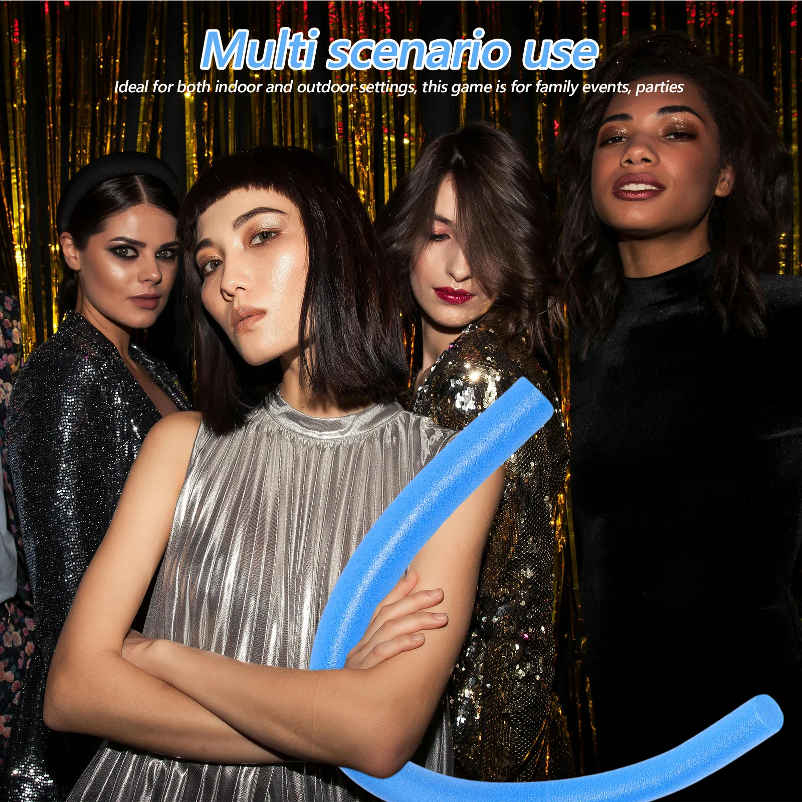 2 pçs macarrão oco jumbo espuma resistente nadar macarrão para artesanato flutuante diy gigante inflável piscina float vara conjunto espumas longas