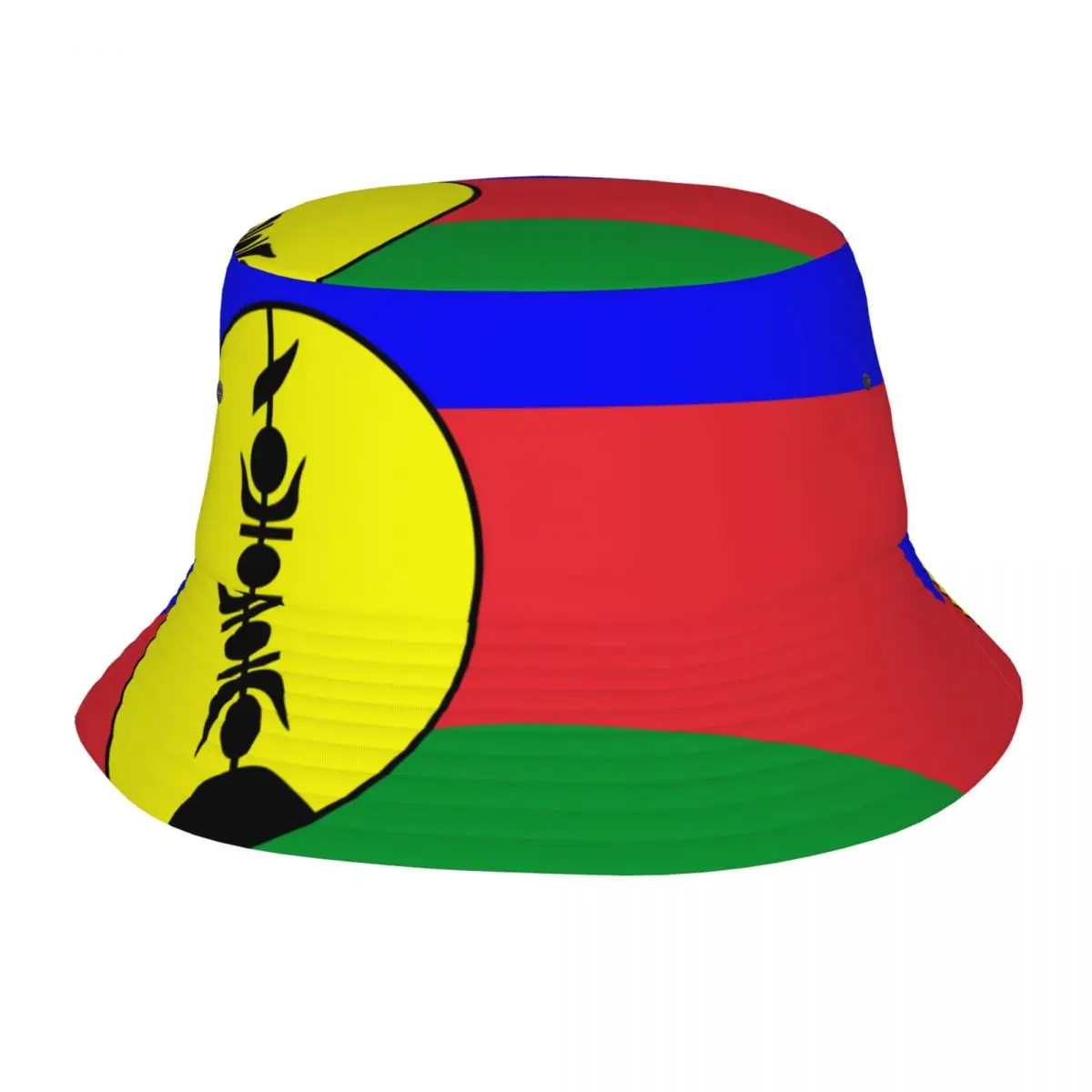 Bucket Hat Unisex Bob Cap Hip Hop Gorros New Caledonia Flag Panama Cap Beach Sun Fishing Hat