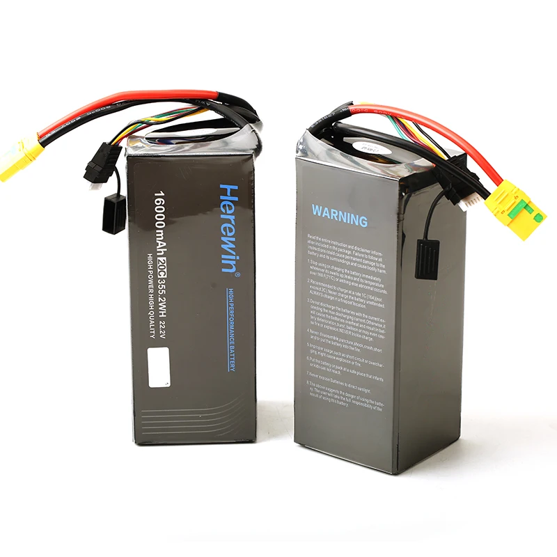 6S 16000MAH Herewin Battery 22.2v 20 C Battery Agricultural Plant Protection Battery