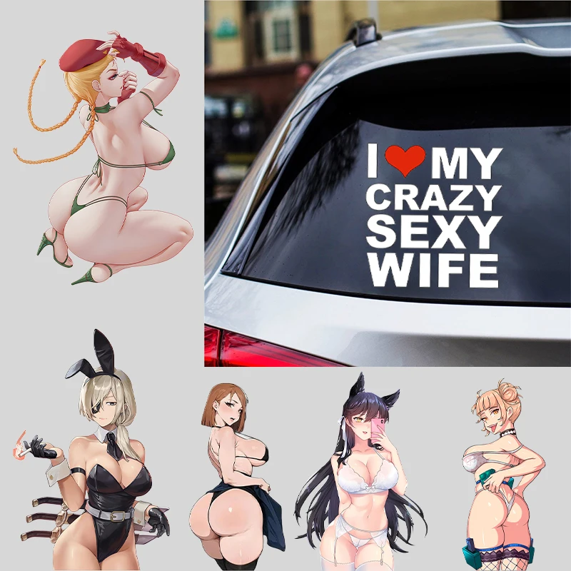 

Аниме сексуальное бикини фигурка Diy креативные автомобильные наклейки для женщин и мужчин Kawaii Y2k чашка воды велосипед самоклеящиеся украшения наклейки игрушки