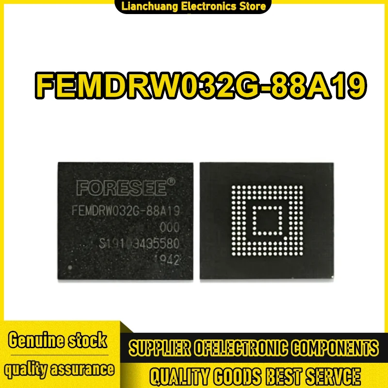 

FEMDRW032G-88A19 32GB flash memory eMMC 5.1 version font IC 0-10 New Original in Stock
