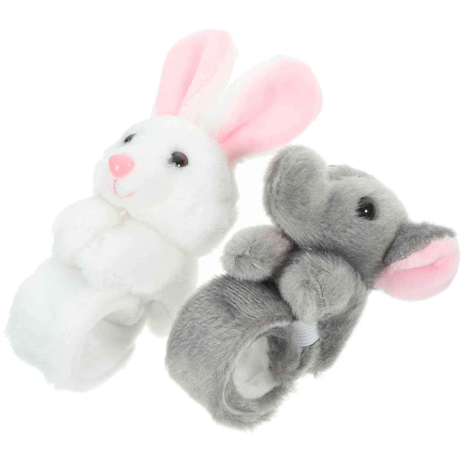 

2pcs Animal Slap Bracelets PP Cotton Toys for Kids Cartoon Decorative Party Favors Jungle Theme Birthday Supplies Lightweight