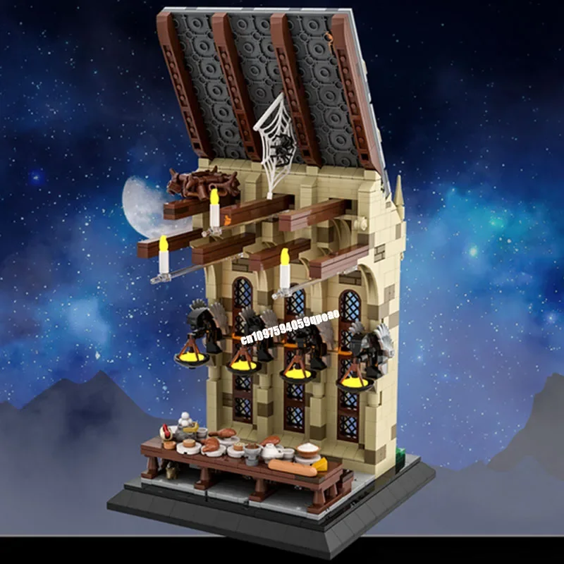 Nouveau 1061 pièces film magique célèbre Moc grand Hall modèle de vignette Puzzle personnalisé bricolage idées créatives jouets pour enfants cadeaux d'anniversaire