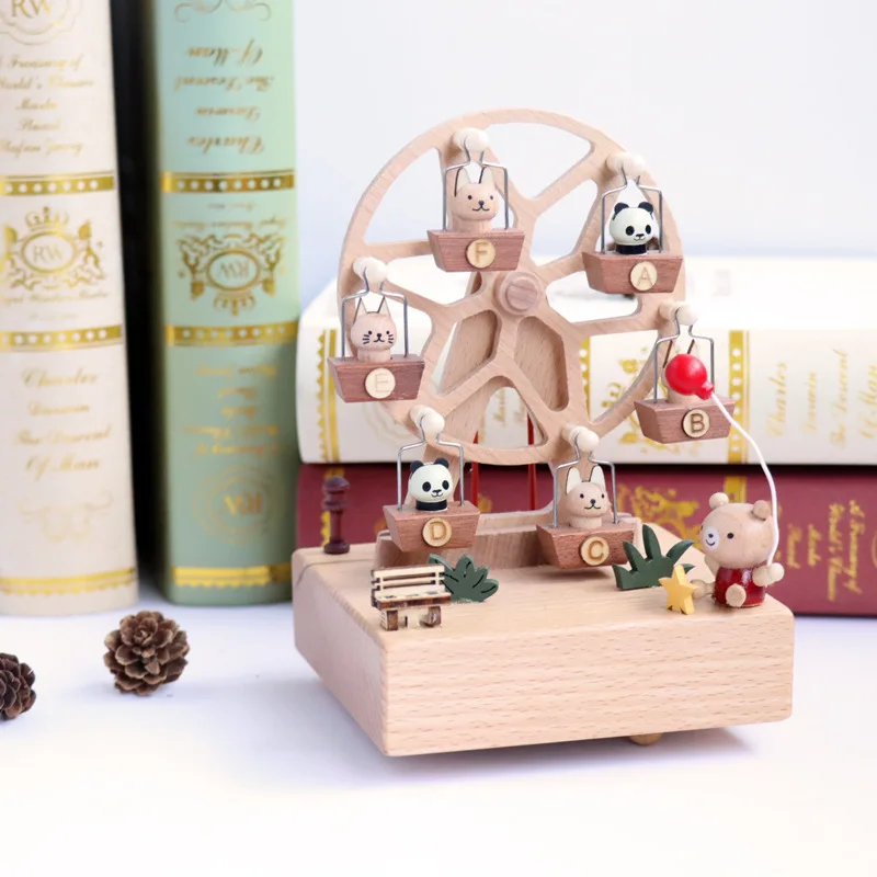 

music box ferris wheel handy Creative handicrafts cute popular wooden toys