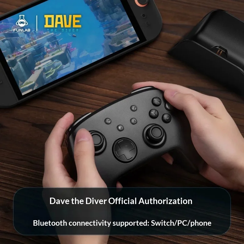 FUNLAB Diver Dave Switch2 Wireless RGB Controller Hall Macro Back Buttons Charging Dock Multi-platform Holiday Collectible Gift