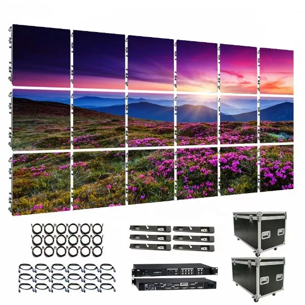 

Complete System Indoor/Outdoor LED Display P2 P3 P2.6 P2.9 P3.91 LED Panel Backdrop 500mmx500mm Panel Size