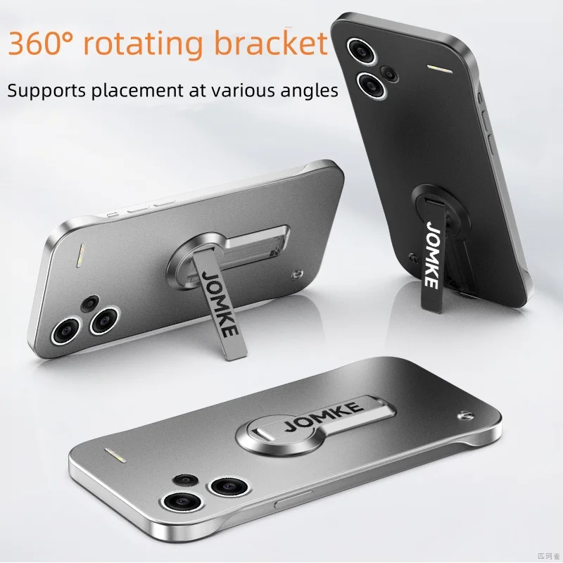 For Xiaomi Redmi Note 13 Pro Plus  5G Case Luxury Borderless 360° Bracket Cover For Redmi Note 13 Pro Plus Shockproof Funda