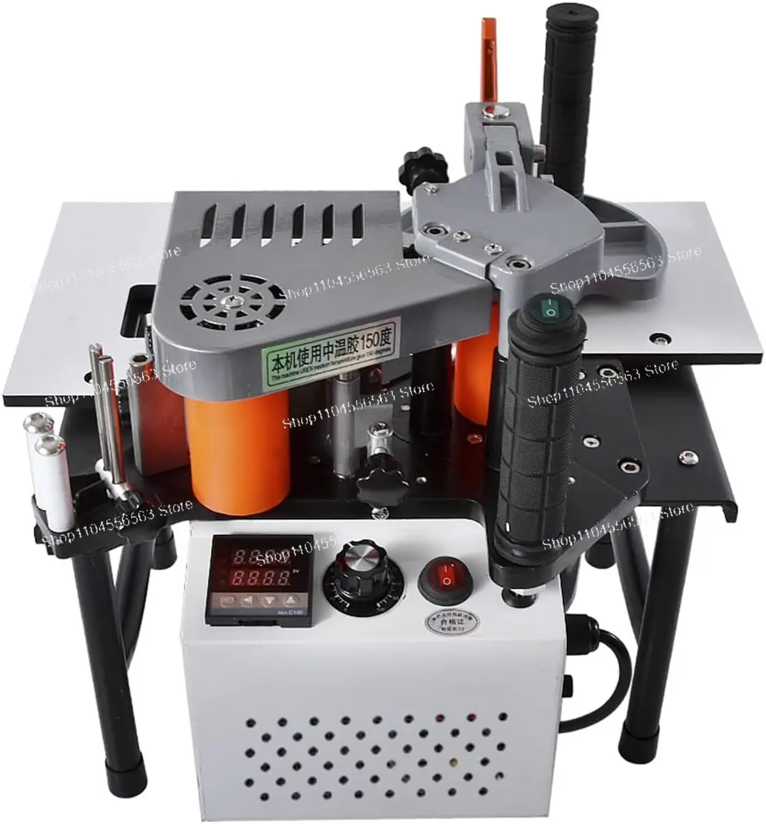 New 110V 220V Woodworking Edge Banding Gluing Machine Woodworking Edge Banding Machine Edge Bander Double-Sided Glue Adjustable
