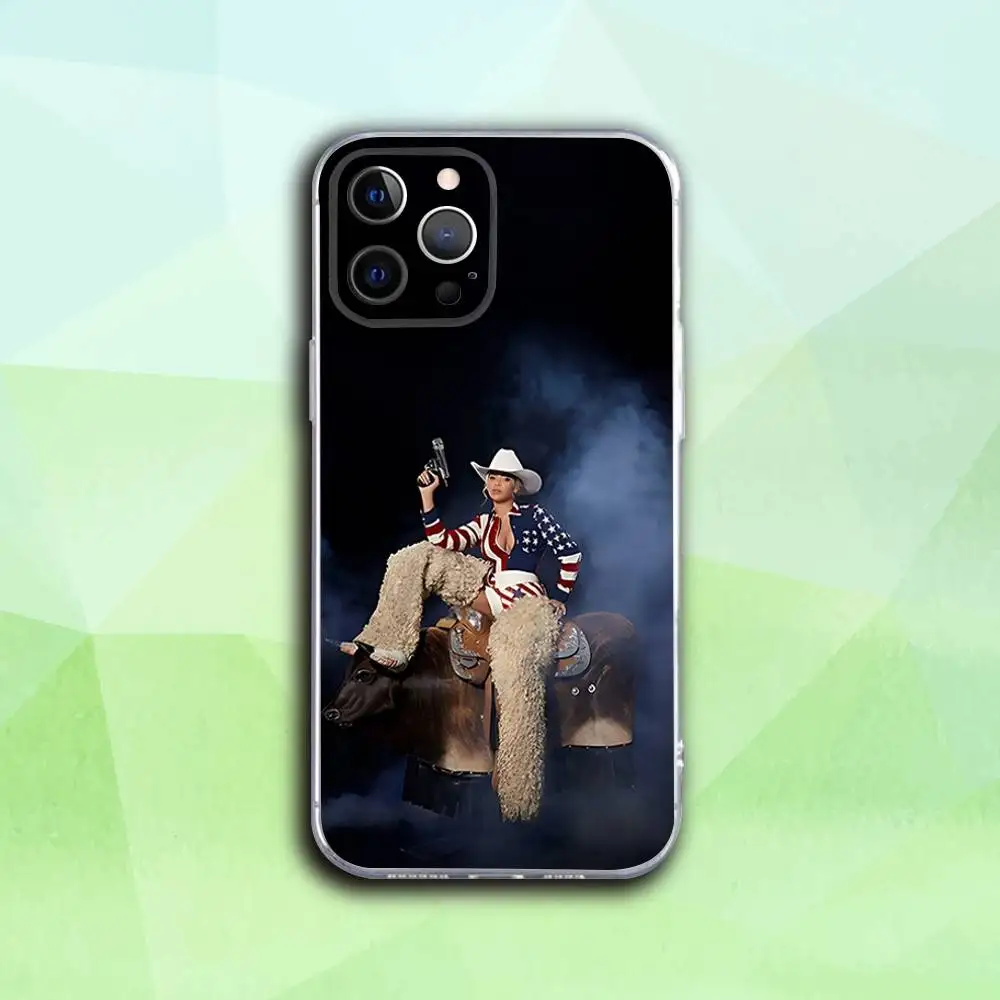 حافظة هاتف B-Beyonce Cowboy Singer لهاتف iPhone 17,16,15,14,13,12,11 Pro,Max,Plus,X,XS,XR,SE4,E غطاء ناعم شفاف صغير #5