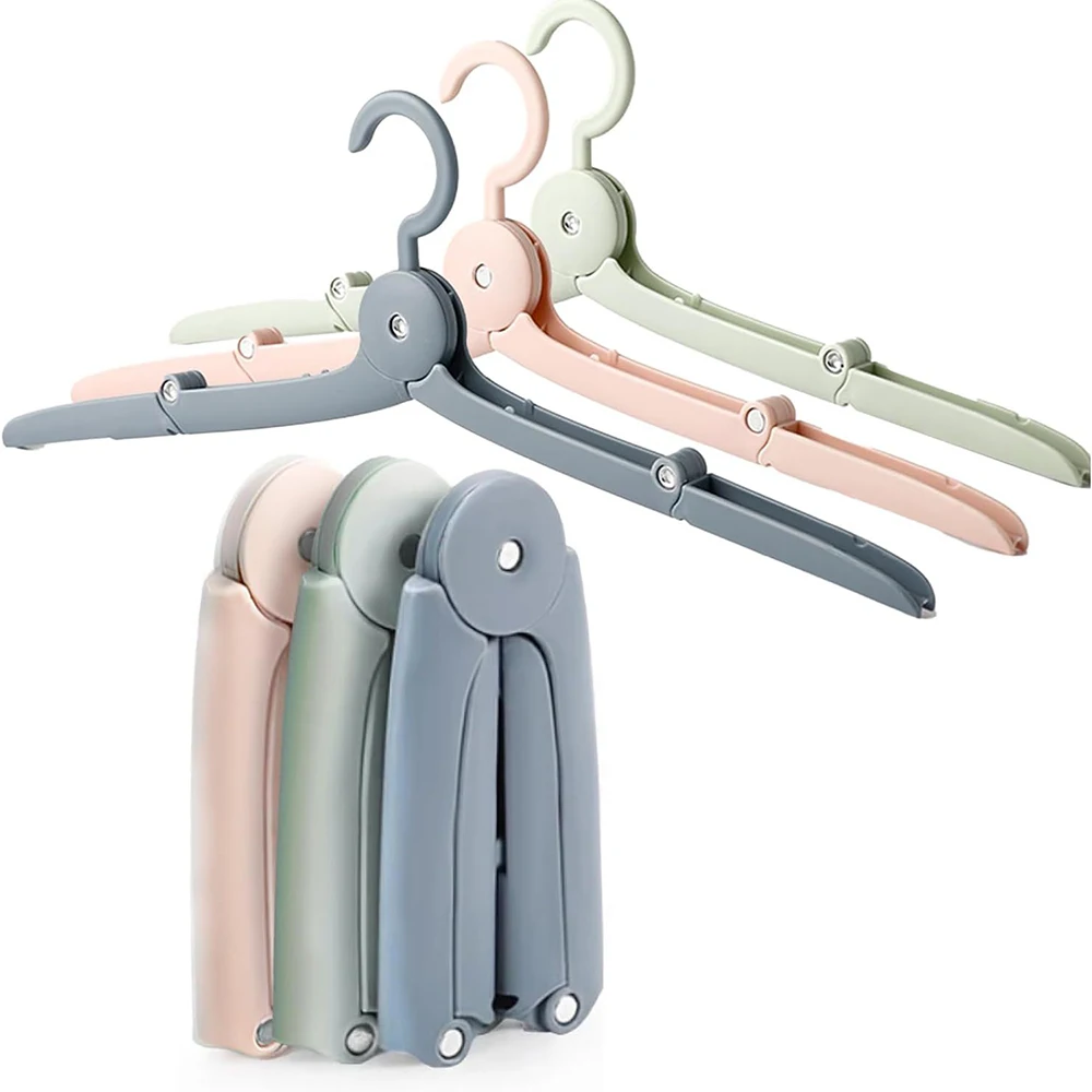 Travel Clothes Hangers Foldable Clothes Hanger Portable Drying Rack Folding Travel Hanger Save Space Organizer For Clothes