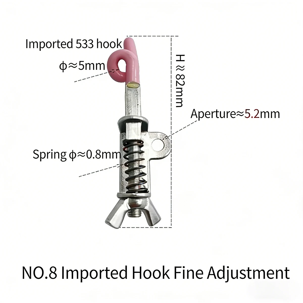 Pagoda Tensioner, Textile Rapier Loom Accessories, Ceramic Guide Wheel, Stainless Steel Yarn Clamp
