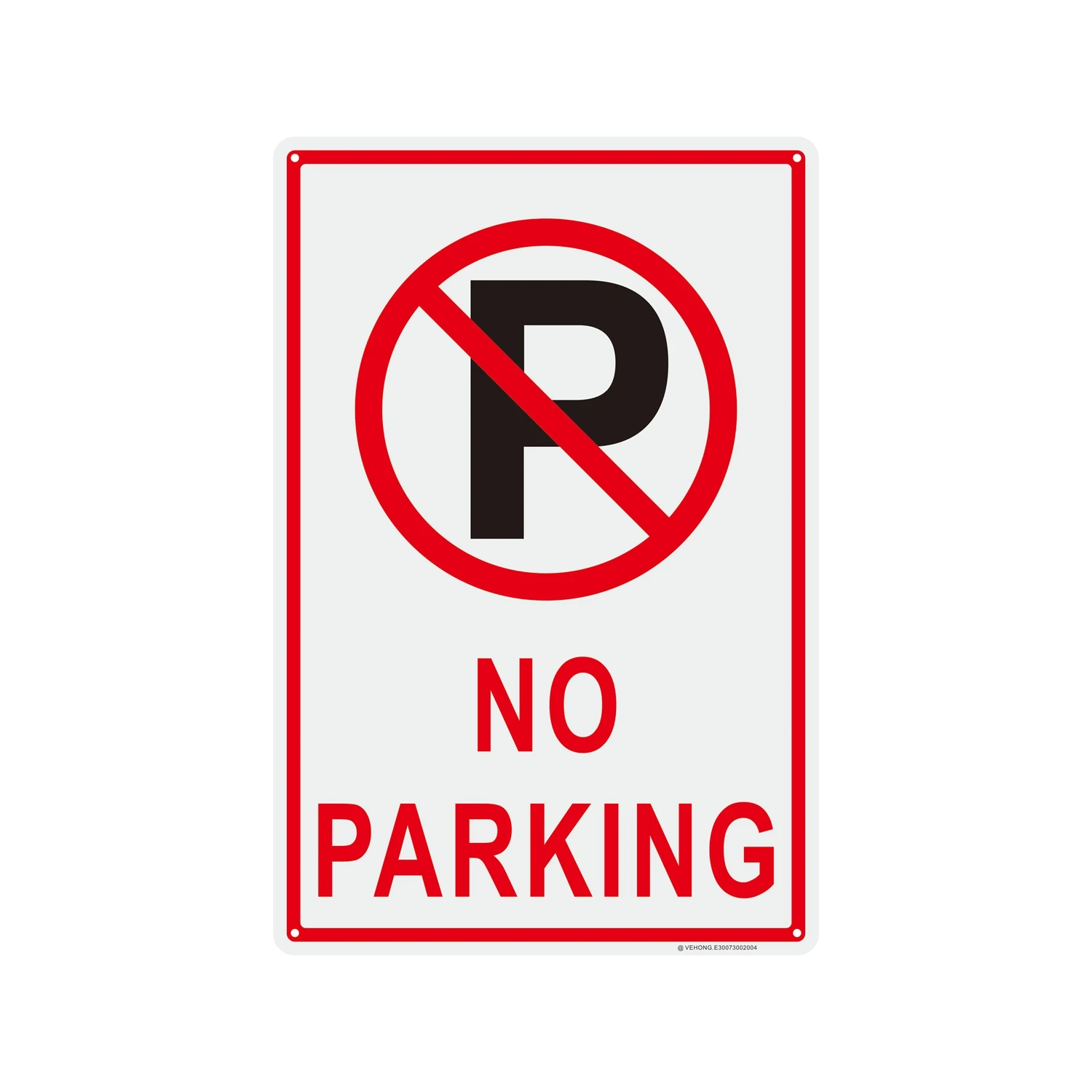 Unauthorized vehicles are prohibited from parking. P sign