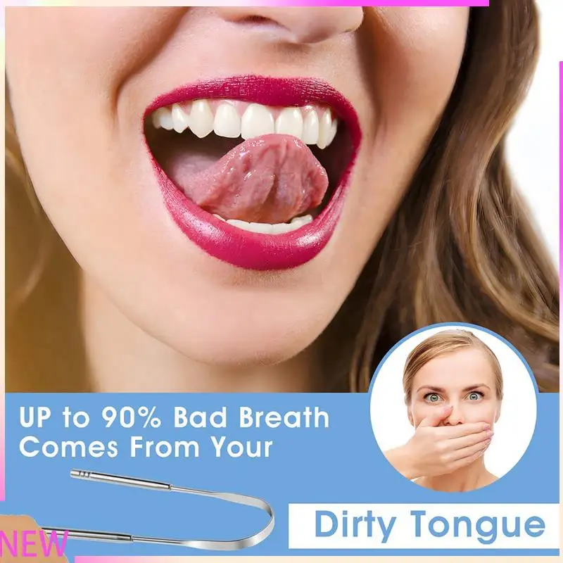 

B15C Tongue Cleaner, Metal Tongue Cleaners Tongue Cleaner For Adults Oral Care Tongue Tool