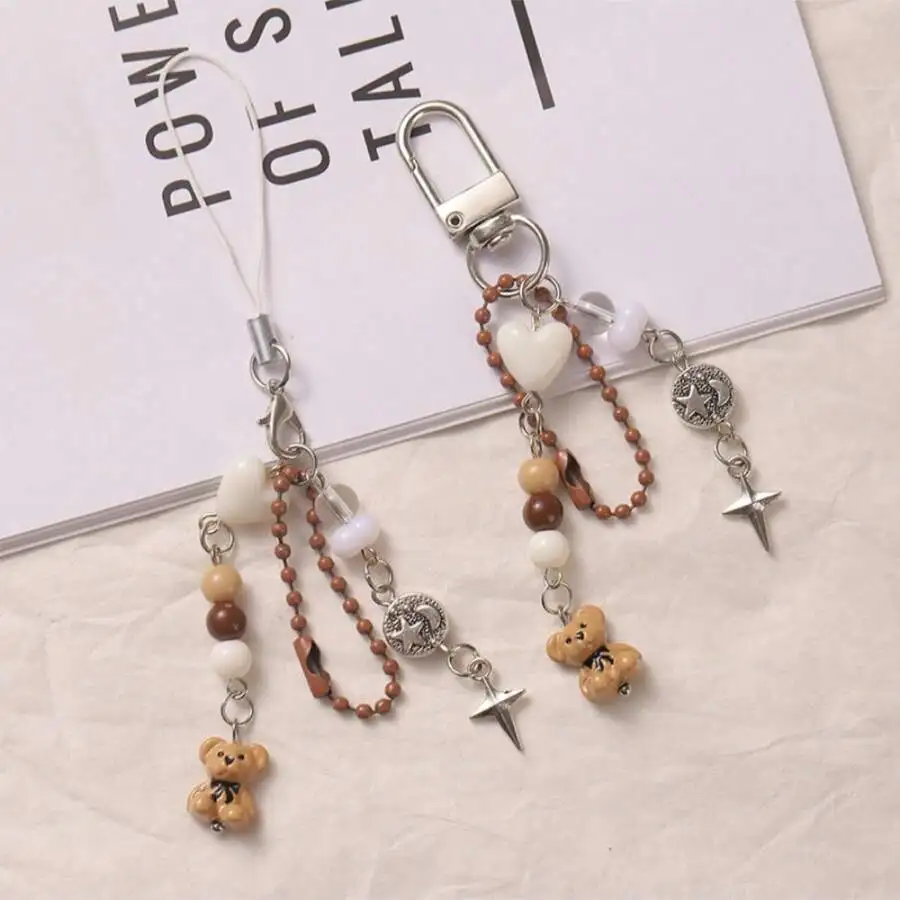 

Bear Pendant Phone Chain Keychain Bag Charm Ins Style Adult Accessory