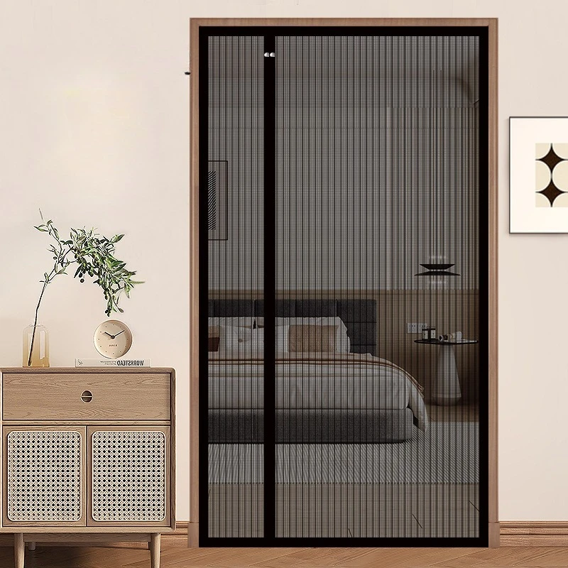 Summer Door Screen Magnetic Automatic Closing Door Curtain Silent Encryption Net Anti-mosquito Fly Partition Doorway Curtain