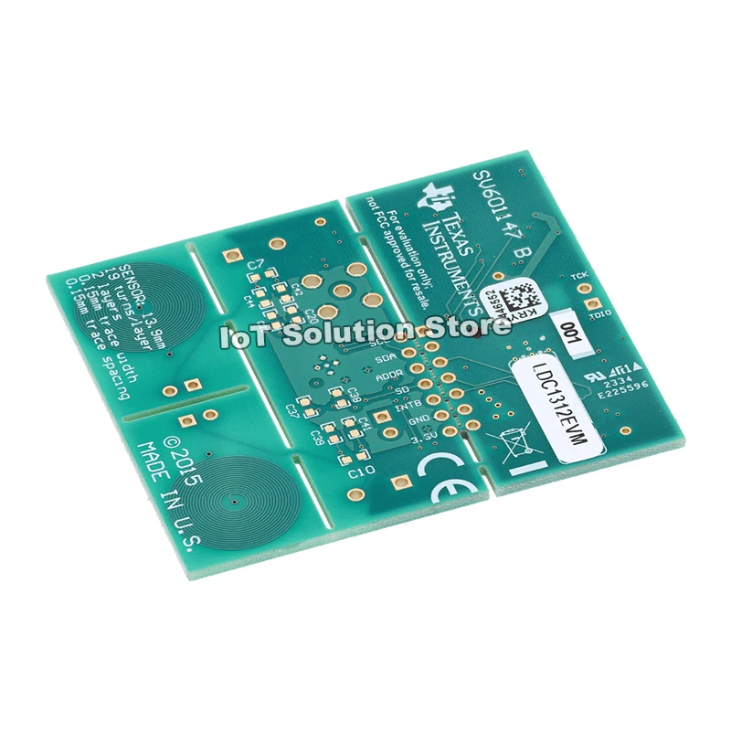LDC1312EVM LDC1312 Evaluation Module for Inductance to Digital Converter with Sample PCB Coils