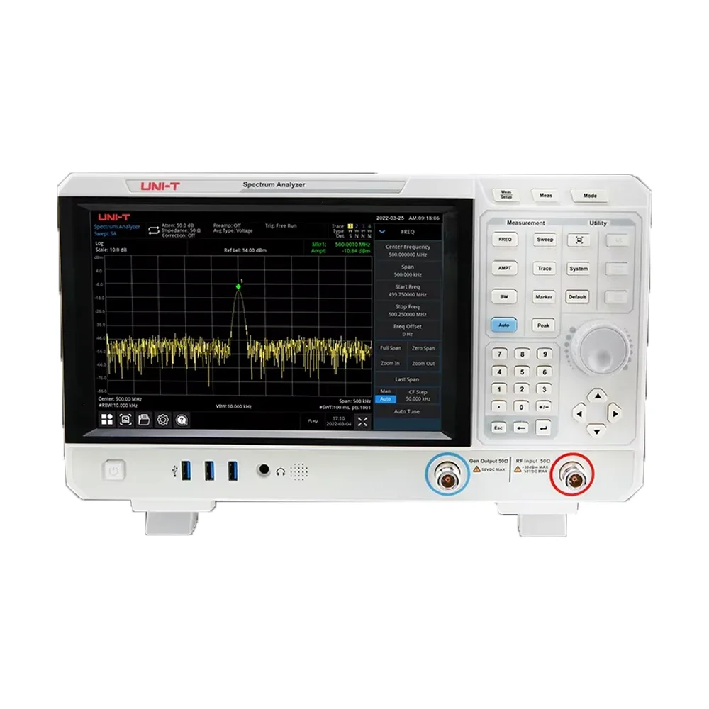 UNI-T UTS1015B Handheld spectrumanalysator 9 kHz-1,5 GHz spectrumanalysator 1 Hz-1 MHz resolutie