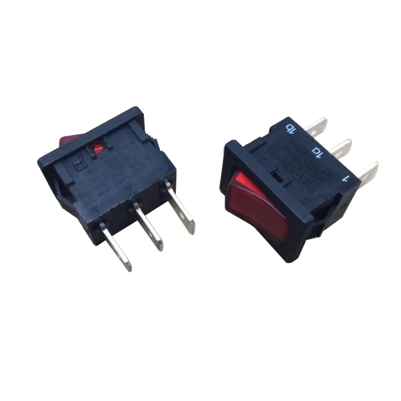 ARN-1115-N T85 ثلاثة دبوس والعتاد الثاني الروك 10 (4) A250V مع مؤشر مفتاح الطاقة 21*15 مللي متر #2