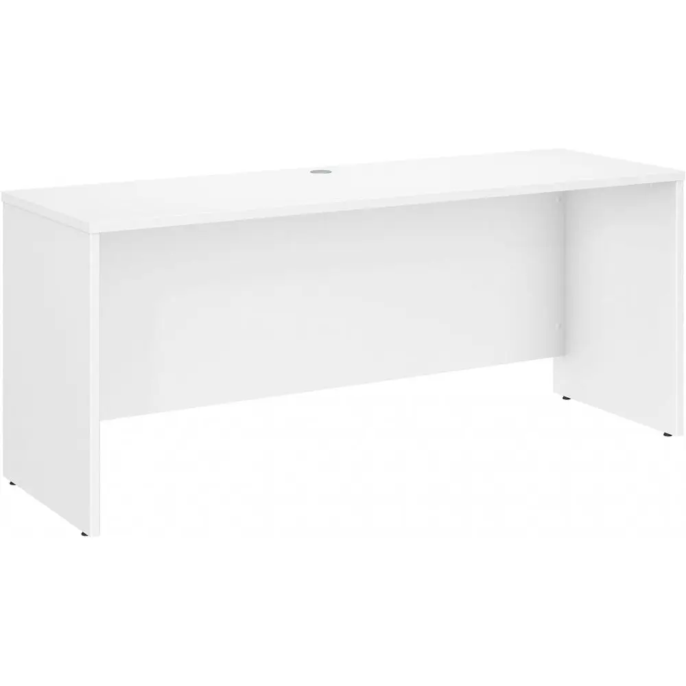 

White 72W x 24D Desk - Modern Computer or Home Office Workstation