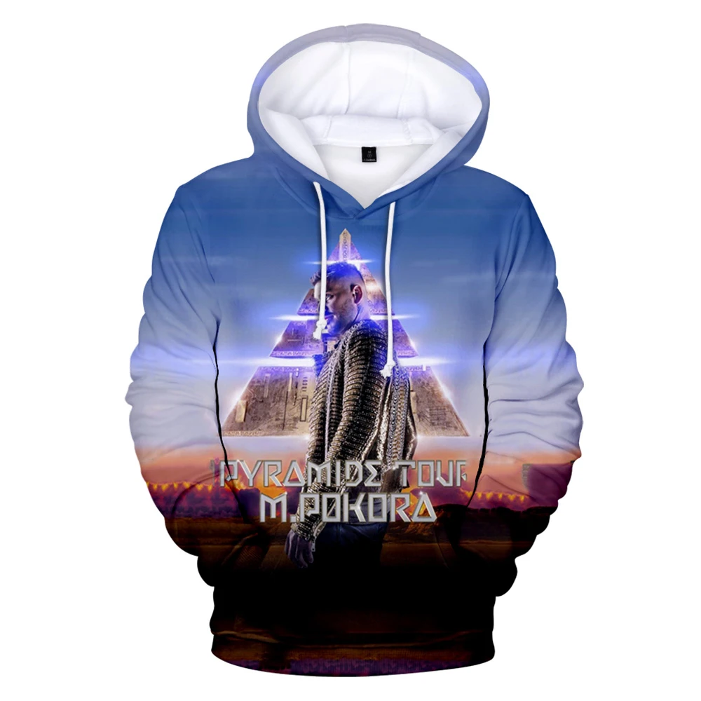 M. Pokora Hoodie 3d Trainingspak Dames Hoodie Sweatshirt Unisex Streetwear Hiphop Stijl Matte Pokora Kleding Plus Size