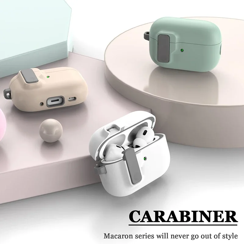 Совместим с Airpods Pro 2-го первого поколения USB-C автоматический защелкивающийся переключатель и безопасный защелкивающийся чехол для Airpods 3 2