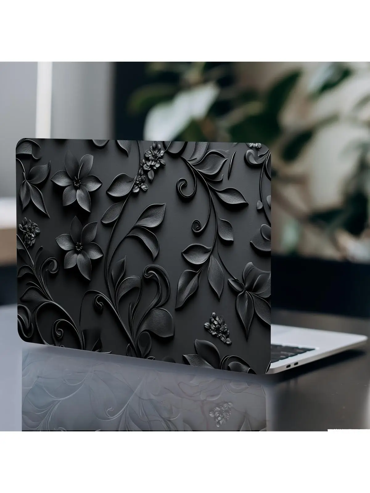 2PC étui d'autocollant d'art d'ordinateur portable floral européen, autocollant de peau de netbook universel autocollant de peau d'ordinateur portable non réutilisable imperméable et