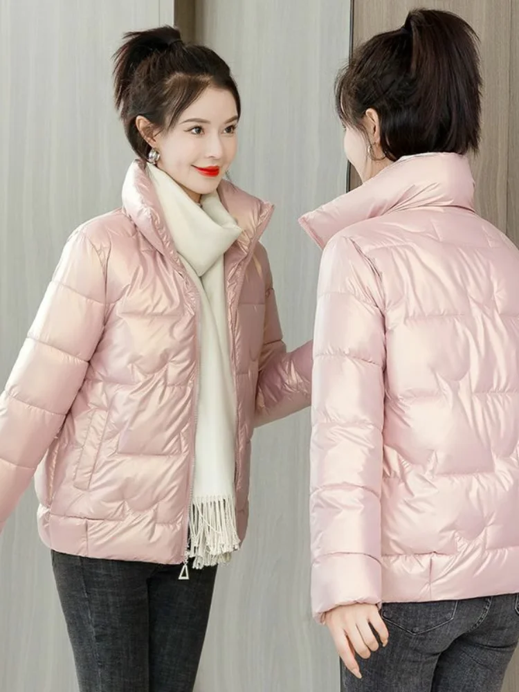 winter-thiened-ort-cotton-jaet-women's-stand-collar-down-coat-korean-sle-ket-handkerchief-included-no-wa-needed
