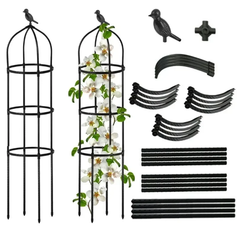 2027 NEW HOTGarden Obelisk Plant Supports Rustproof U-Shaped Stable Outdoor Climbing Plant Support Tower for Tomatoes Peas Frame