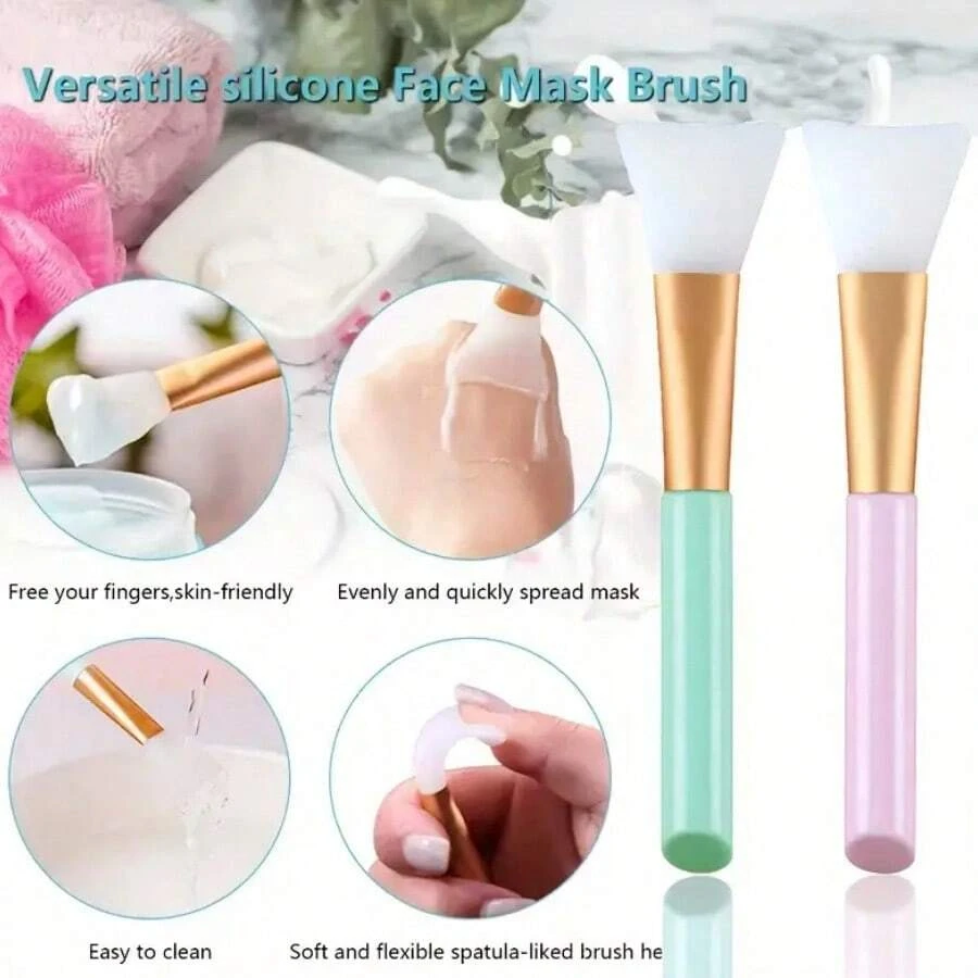 مجموعة فرش تنظيف الوجه من السيليكون 1/3/6 قطع - تقشير لطيف، تنظيف عميق، مزيل المكياج، إزالة الرؤوس السوداء