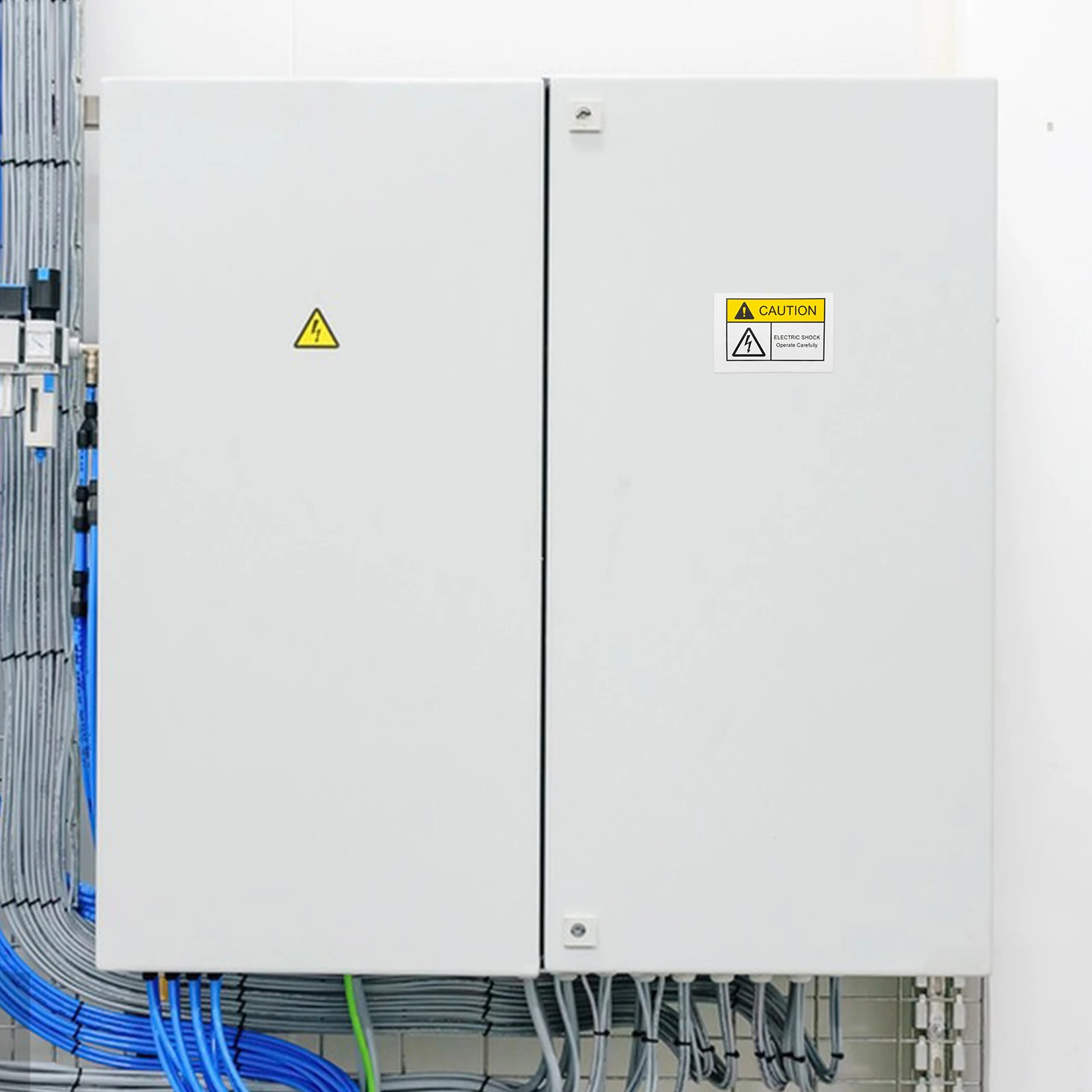 Waterproof Pvc Electrical Warning Sticker High Voltage Safety Label Adhesive Sign For Home Office Factory Usesafety