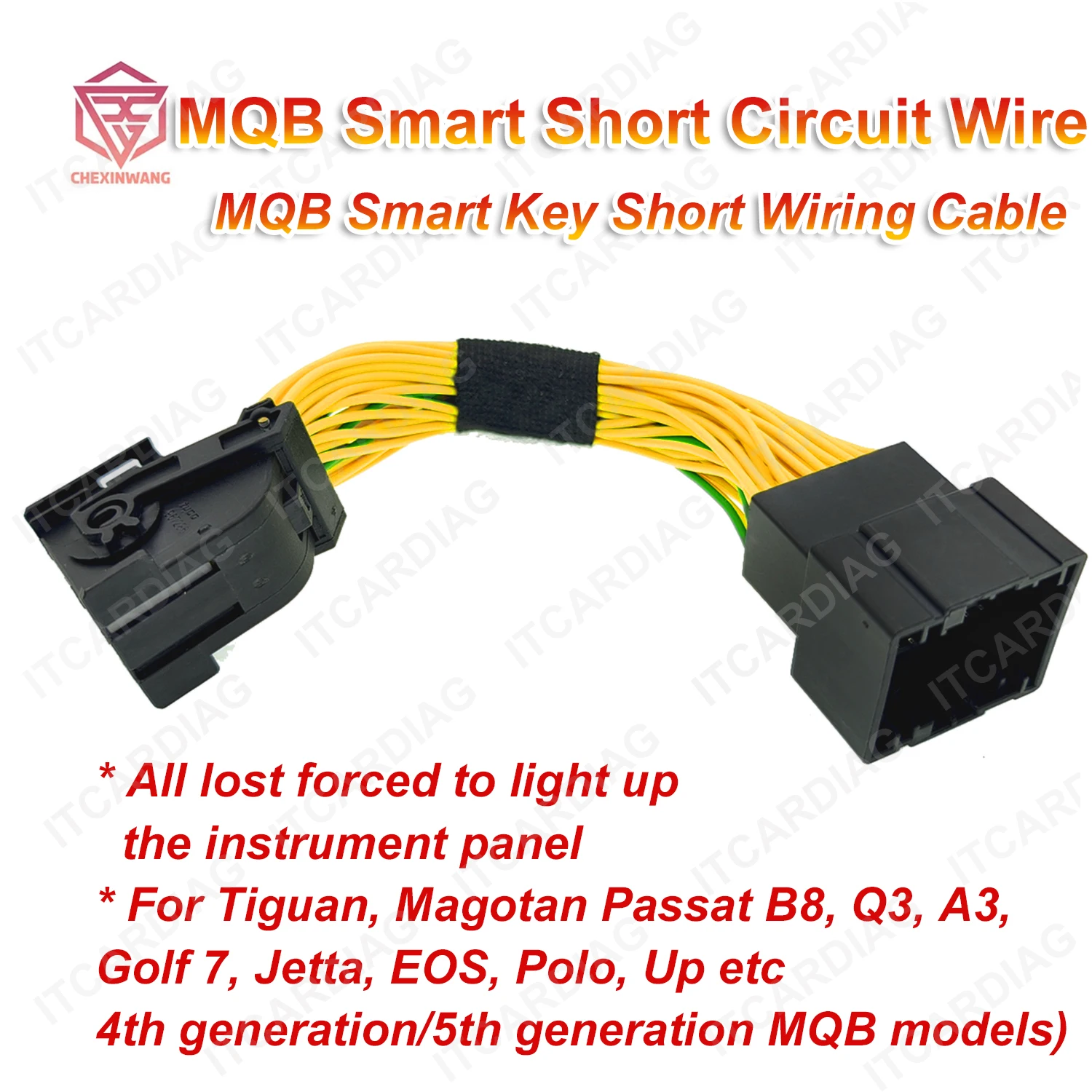 MQB49 5C Cable MQB 49 Smart Short Circuit Wire Line OBD Cable for VW for Audi MQB 4th 5th Generation All Key Lost OBD2 Adapter