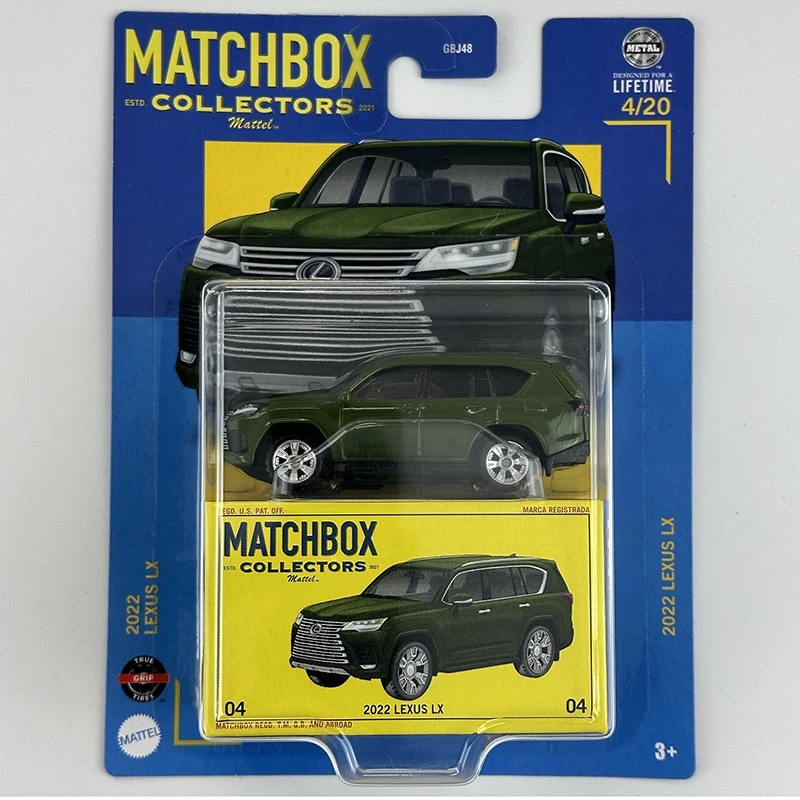 2024 GBJ48 9C5V Matchbox 1:64 2022 Lexus LX โมเดลรถของเล่นสำหรับเด็กส่งของ