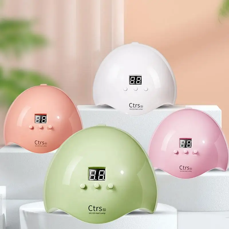 1Pc Gel Polish Nail Dryer Curing Lamps Professional Gel Nail Lamp With 3 Timer Presets Auto Sensor For Manicure Home And Salon.