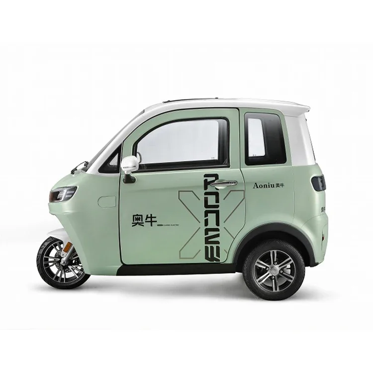 Eec Full Enclosed Adult 3Wheel Electric Tricycle For Scooter With Roof Mid Drive Trike