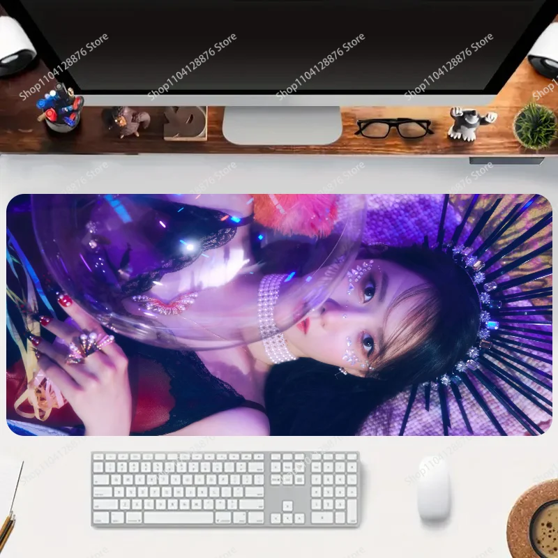 Cantor yoona ablum smartphone mousepad gaming mouse pad gamer acessórios para computador deskmat teclado protetor de mesa mause almofadas