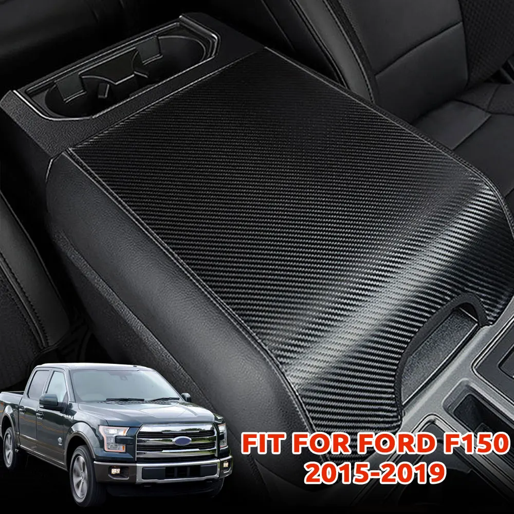 For Ford F150 2015 2016 2017 2018 2019 Car Armrest Cover | OEM Fit Scratch proof Microfiber Leather Car Interior