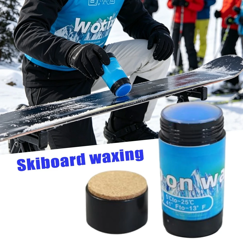 Portable Ski Waxing Kit Snowboard Wax Scraper Wax Remover Speed Booster Ski Board Maintenance Repair Care Set