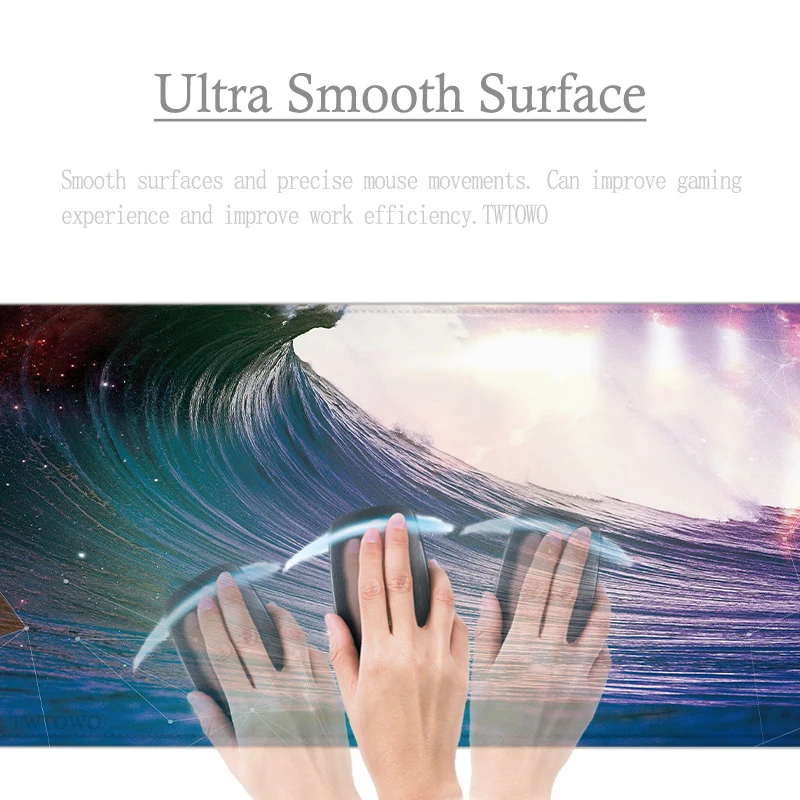 Gamer Mouse Pad Gaming Ocean Wave Abstract Nature xl Large New Computer Mousepad xxl Keyboard Pad Non-slip Office Accessories