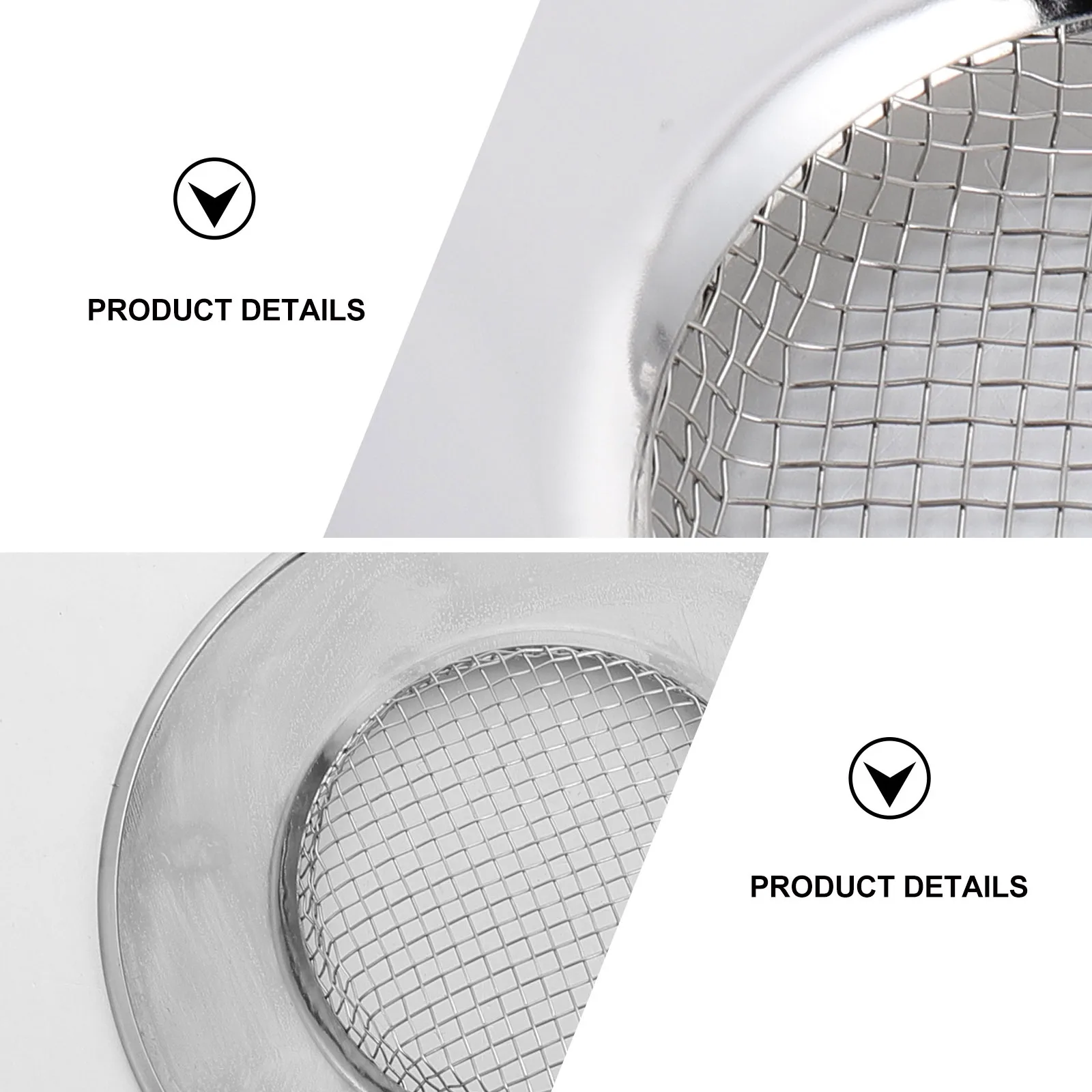 3 قطعة حوض الفولاذ المقاوم للصدأ مصفاة المطبخ استنزاف تصفية الصدأ برهان الأخدود تصميم الشعر الماسك للحمام حوض الاستحمام حوض الاستحمام #3