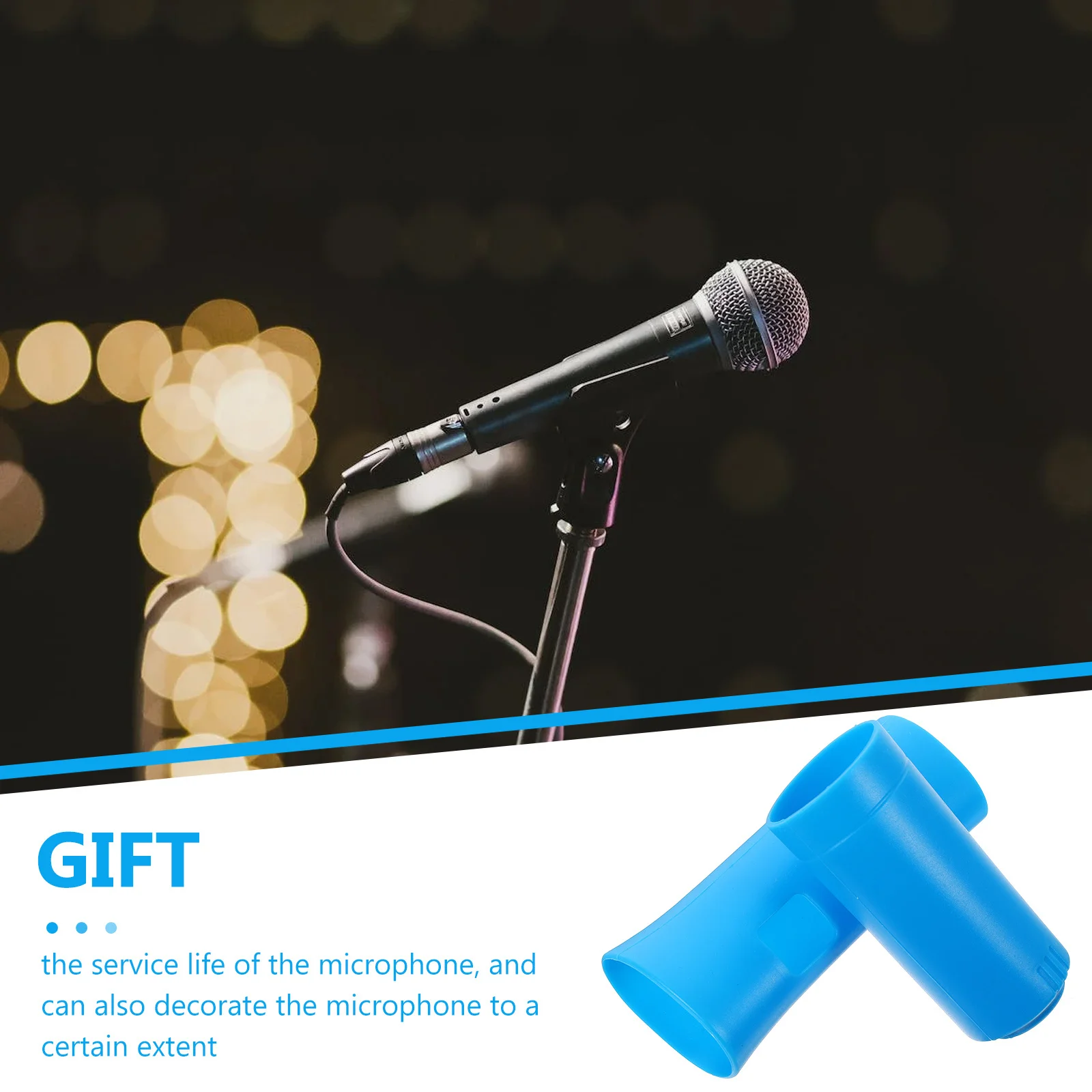

1Set Anti-Slip Full Silicone Microphone Protector Cover Durable Mic Sleeve for Bars Ktv Stage Microphone Accessories