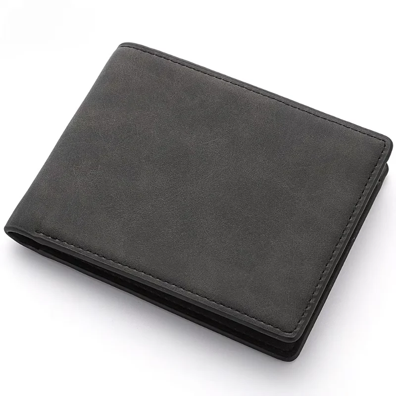 

HOMEFISH Men Soft Leather Mini Wallet Lightweight Casual Cash Storage Purse