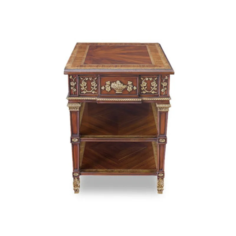 Mahogany European corner table, sofa side, bedroom