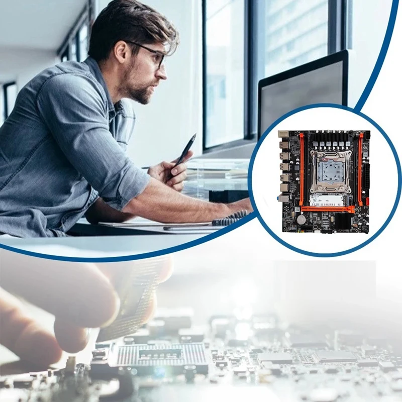 Płyta główna X99H + procesor E5 2666 V3 + kabel przełącznika + zestaw kabli SATA LGA2011-V3 DDR3X4 gniazdo pamięci RAM M.2 NVME PCI-E 3.0 X16 SATA3.0