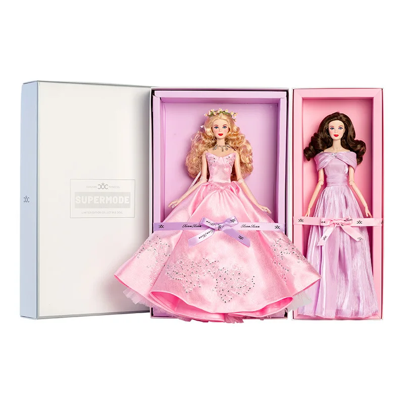 

1/6 Supermodel Doll 32cm Nude Doll With Clothes With Doll Holder Pink Princess Series 12 Joint Movable Body and Head DIY Toys