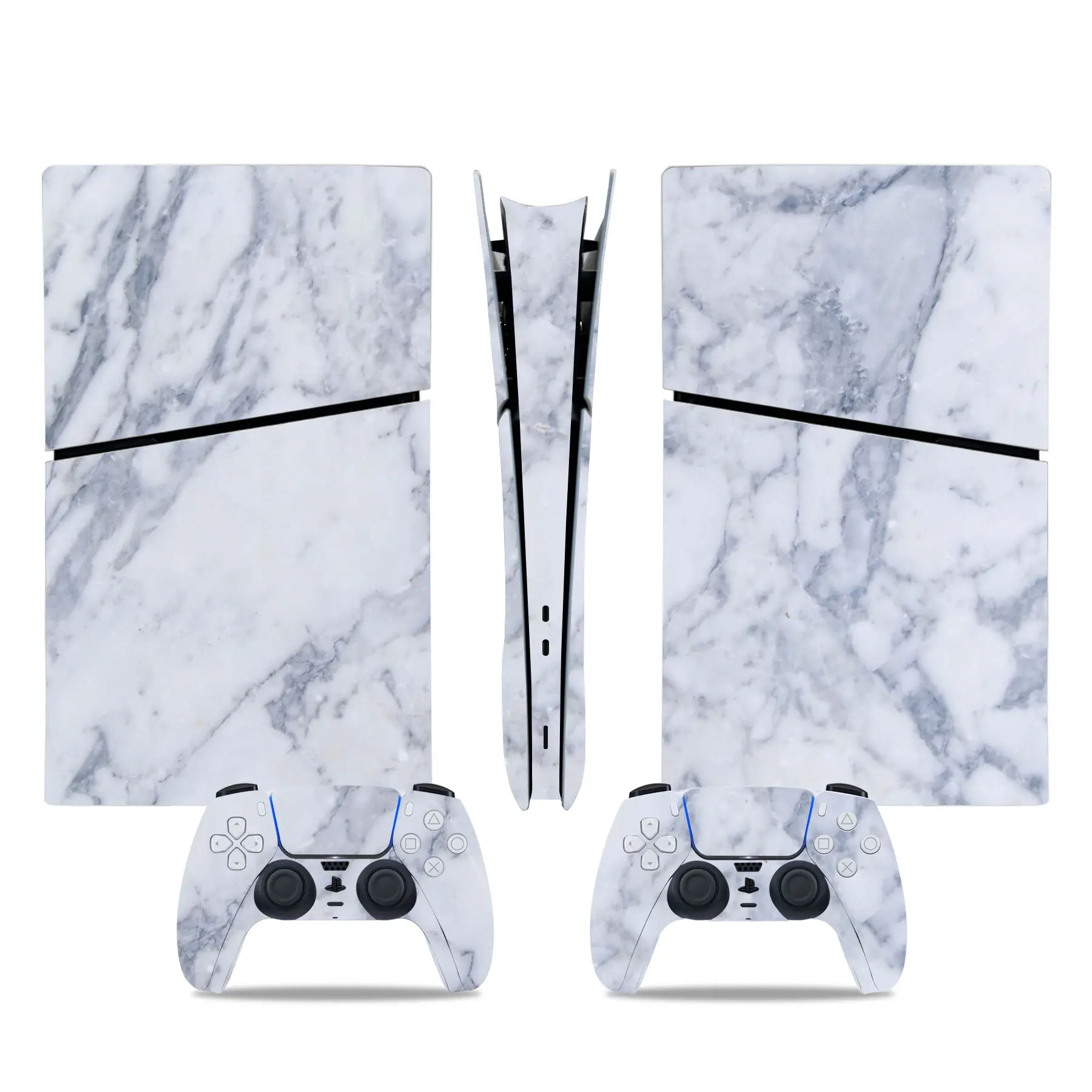 Adesivo de pele de disco de vinil, decalque para PS5, rosa, verde, onda, controlador, slim, console