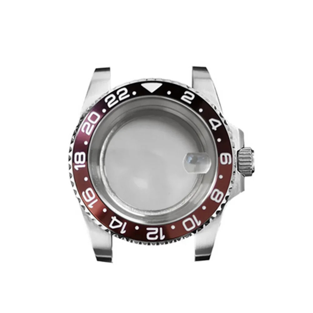 Watch Case Sapphire Mirror Magnifying Glass Ceramic Bezel/Aluminum Bezel 316L Stainless Steel for NH35 NH36 automatic Movement