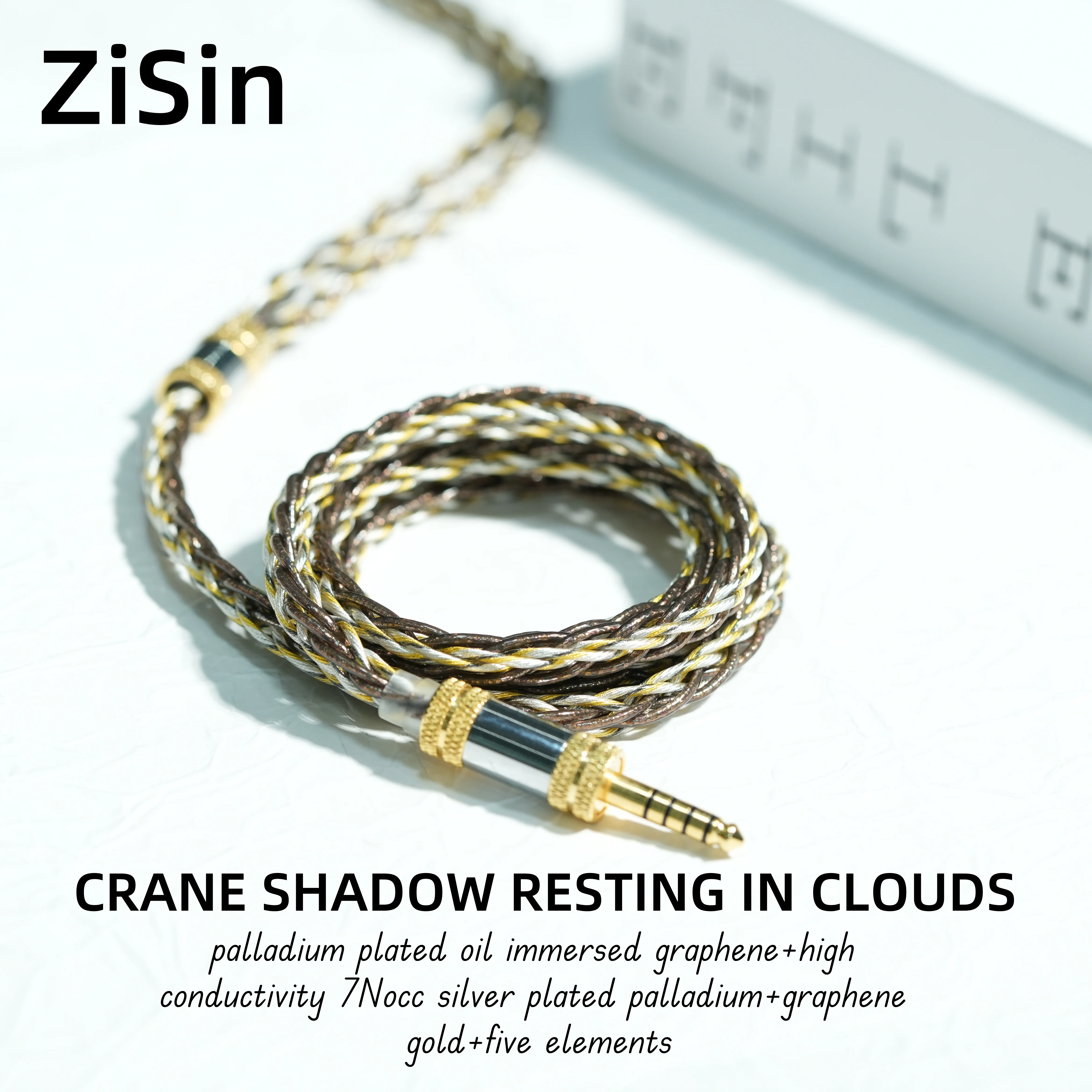 

ZiSin-320 8-Core In ear HIFI earphone upgrade cable For HD650 HD800 4PIN XLR Dan Clark HIFIMAN LCD 3 LCD-2 0.78-2pin